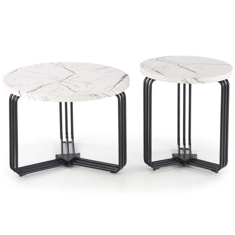 Black abstract store coffee table